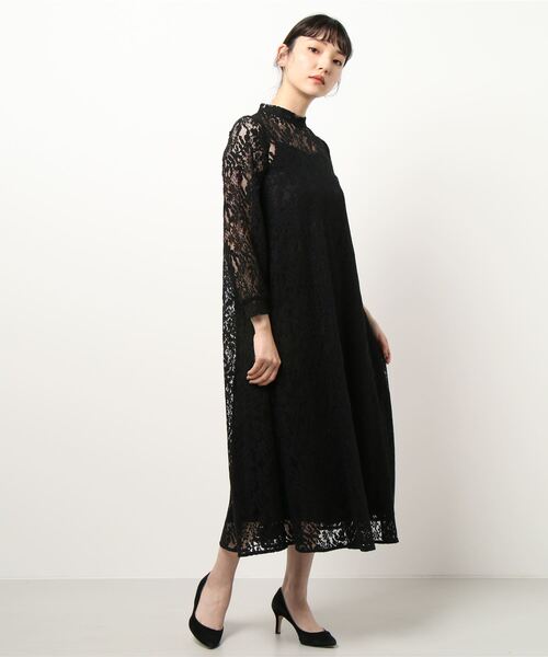 kaene（カエン）の「オールレースAラインワンピース（ワンピース・レディース・ブラック/パープル/ミント・FREE）」の16枚目の写真