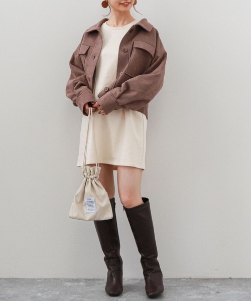 archives（アルシーヴ）の「スエードポンチショートブルゾン（その他アウター・レディース・アイボリー/ミント/モカ・MEDIUM）」の6枚目の写真