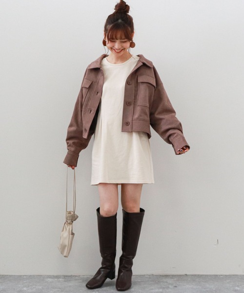 archives（アルシーヴ）の「スエードポンチショートブルゾン（その他アウター・レディース・アイボリー/ミント/モカ・MEDIUM）」の5枚目の写真