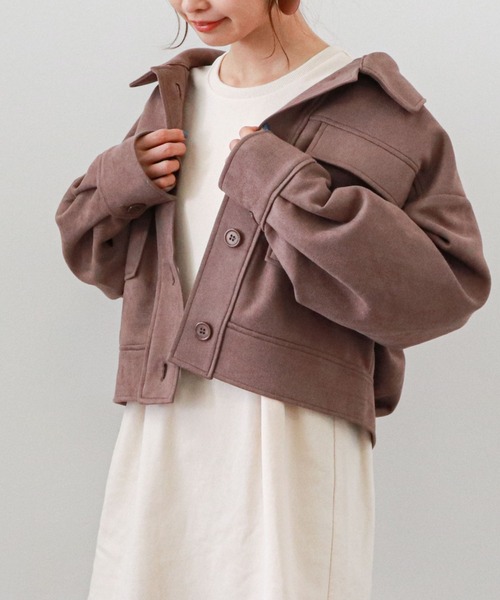 archives（アルシーヴ）の「スエードポンチショートブルゾン（その他アウター・レディース・アイボリー/ミント/モカ・MEDIUM）」の7枚目の写真