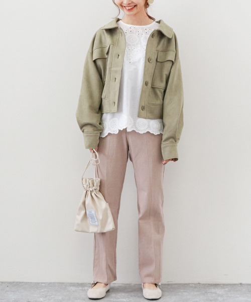 archives（アルシーヴ）の「スエードポンチショートブルゾン（その他アウター・レディース・アイボリー/ミント/モカ・MEDIUM）」の10枚目の写真