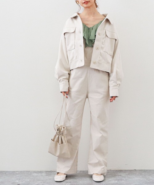 archives（アルシーヴ）の「スエードポンチショートブルゾン（その他アウター・レディース・アイボリー/ミント/モカ・MEDIUM）」の14枚目の写真