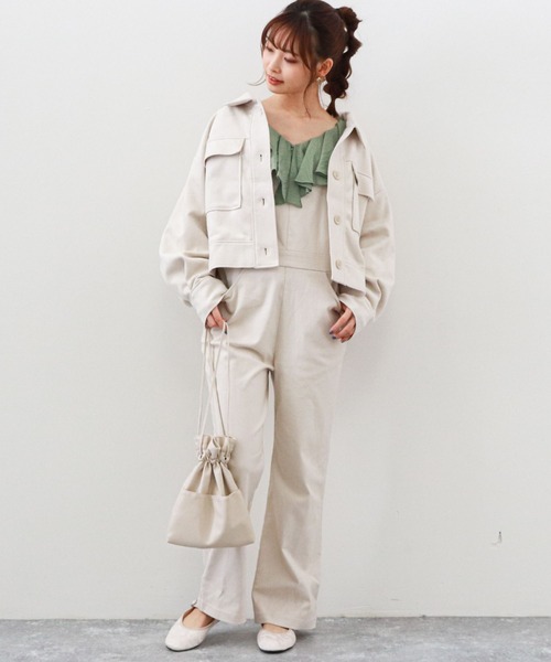 archives（アルシーヴ）の「スエードポンチショートブルゾン（その他アウター・レディース・アイボリー/ミント/モカ・MEDIUM）」の13枚目の写真