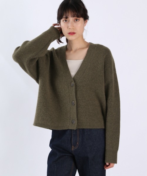 LOWRYS FARM（ローリーズファーム）の「ショートニットカーディガン　930628（カーディガン/ボレロ・レディース・ベージュ/グレー/カーキ・FREE）」の7枚目の写真