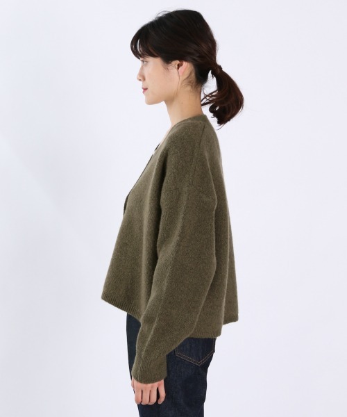 LOWRYS FARM（ローリーズファーム）の「ショートニットカーディガン　930628（カーディガン/ボレロ・レディース・ベージュ/グレー/カーキ・FREE）」の8枚目の写真