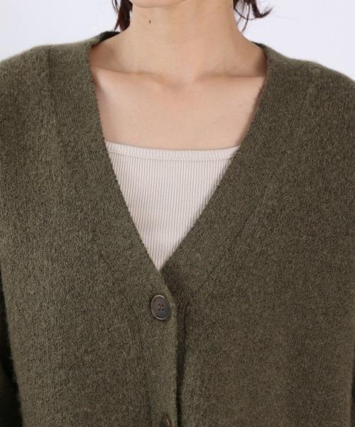 LOWRYS FARM（ローリーズファーム）の「ショートニットカーディガン　930628（カーディガン/ボレロ・レディース・ベージュ/グレー/カーキ・FREE）」の10枚目の写真
