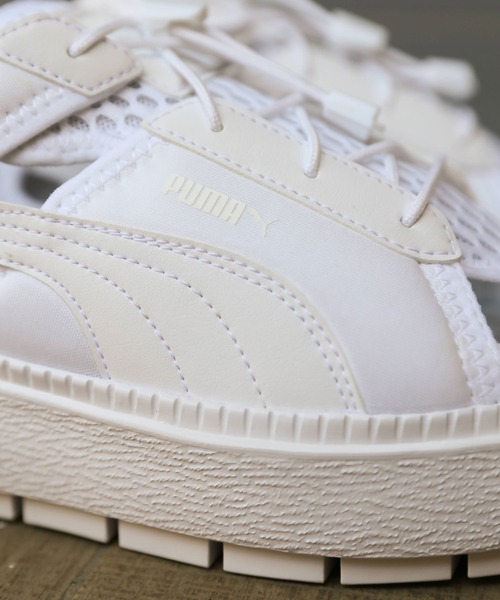 PUMA（プーマ）の「PUMA PLATFORM TRACE LITE MULE / プーマ プラットフォーム トレース ライト ミュール（スニーカー・レディース・ブラック/ホワイト・23.5cm/24.0cm/24.5cm/22.5cm/22.0cm/25.0cm/23.0cm）」の13枚目の写真