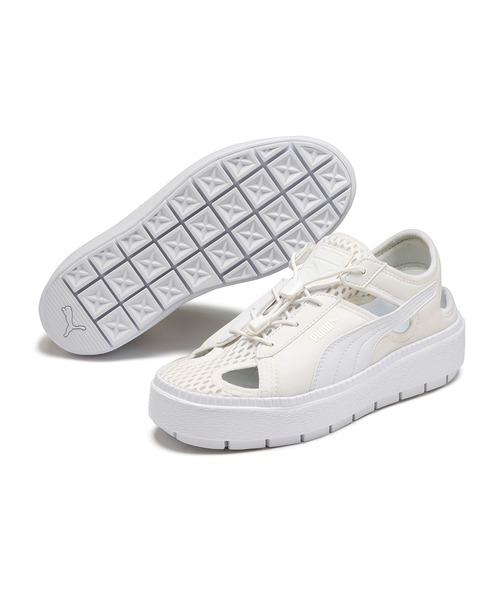 PUMA（プーマ）の「PUMA PLATFORM TRACE LITE MULE / プーマ プラットフォーム トレース ライト ミュール（スニーカー・レディース・ブラック/ホワイト・23.5cm/24.0cm/24.5cm/22.5cm/22.0cm/25.0cm/23.0cm）」の20枚目の写真