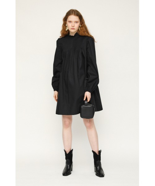 SLY（スライ）の「TUCK SMOCK DRESS/タックドレス（ワンピース・レディース・ブラック/ベージュ/ホワイト・1/2）」の8枚目の写真