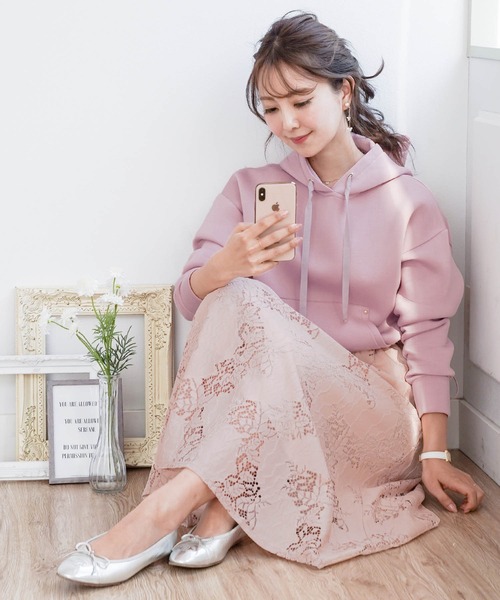 パーカー レーススカート ドッキングワンピース Le Reve Vaniller ワンピース Le Reve Vaniller ル レーヴ ヴァニレ のファッション通販 Zozotown