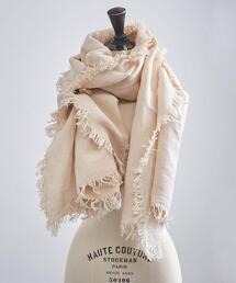 ASAUCE MELER | ＜ASAUCE MELER（アソース メレ）＞リネン フリンジ ストール(ストール/ショール)