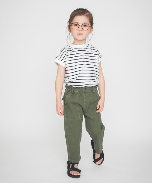 BRANSHES（ブランシェス）の「フレンチスリーブTシャツ（Tシャツ/カットソー・キッズ・その他/ブラック/オフホワイト・150cm/110cm/90cm/120cm/80ｃｍ/140cm/130cm/100cm）」の4枚目の写真