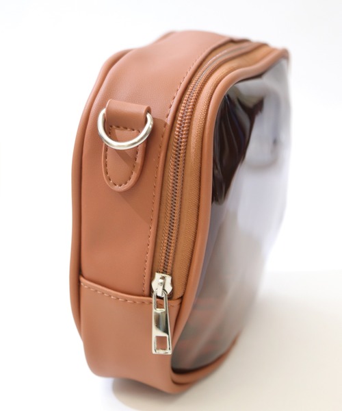 florist（フローリスト）の「【2WAY】クリア×レザーのチェーンスクエアミニショルダーバッグ（ショルダーバッグ・レディース・ホワイト/ブラック/ブラウン・FREE）」の14枚目の写真