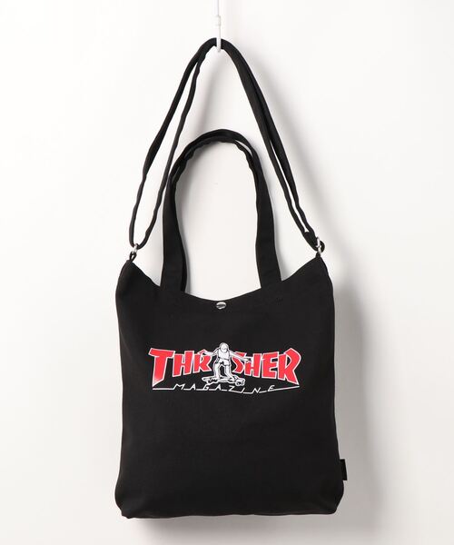THRASHER(スラッシャー)の「TOTE SHOULDER M BAG/スラッシャーコットンキャンバストートバッグ(トートバッグ・メンズ・ブラック系その他2/ホワイト系その他2/ホワイト系その他3/ブラック系その他3/ホワイト×ブルー/ホワイト×レッド/ホワイト/ホワイト×ブラック/ブラック×ホワイト/ブラック×ブラック/ブラック系その他/ブラック×グリーン/ブラック×ピンク/ブラック×レッド・FREE)」の10枚目の写真