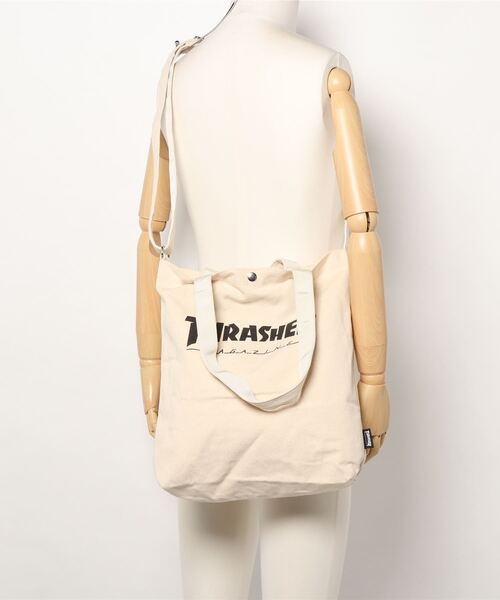 THRASHER(スラッシャー)の「TOTE SHOULDER M BAG/スラッシャーコットンキャンバストートバッグ(トートバッグ・メンズ・ブラック系その他2/ホワイト系その他2/ホワイト系その他3/ブラック系その他3/ホワイト×ブルー/ホワイト×レッド/ホワイト/ホワイト×ブラック/ブラック×ホワイト/ブラック×ブラック/ブラック系その他/ブラック×グリーン/ブラック×ピンク/ブラック×レッド・FREE)」の18枚目の写真