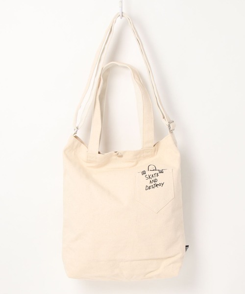 THRASHER(スラッシャー)の「TOTE SHOULDER M BAG/スラッシャーコットンキャンバストートバッグ(トートバッグ・メンズ・ブラック系その他2/ホワイト系その他2/ホワイト系その他3/ブラック系その他3/ホワイト×ブルー/ホワイト×レッド/ホワイト/ホワイト×ブラック/ブラック×ホワイト/ブラック×ブラック/ブラック系その他/ブラック×グリーン/ブラック×ピンク/ブラック×レッド・FREE)」の3枚目の写真