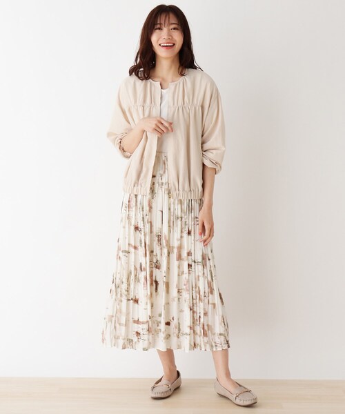 DRESKIP(ドレスキップ)の「◆【追加生産】サテンプリーツスカート(スカート・レディース・ネイビー/カーキ/ライトグリーン/ベージュ系その他4/オフホワイト/ブラック系5/イエロー系その他・02/03)」の15枚目の写真