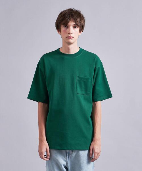 MONKEY TIME（モンキータイム）の「＜monkey time＞ TC/PONTI 1POC TEE/Tシャツ（Tシャツ/カットソー・メンズ・ホワイト/ブラック/ベージュ/パープル/ケリー・SMALL/MEDIUM/LARGE/X-LARGE）」の4枚目の写真