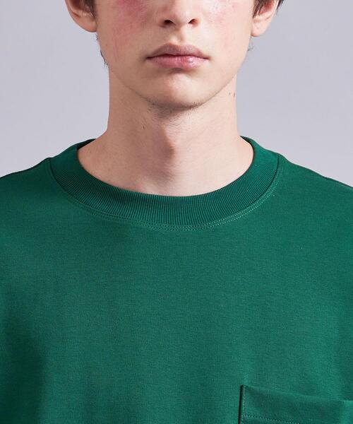 MONKEY TIME（モンキータイム）の「＜monkey time＞ TC/PONTI 1POC TEE/Tシャツ（Tシャツ/カットソー・メンズ・ホワイト/ブラック/ベージュ/パープル/ケリー・SMALL/MEDIUM/LARGE/X-LARGE）」の14枚目の写真