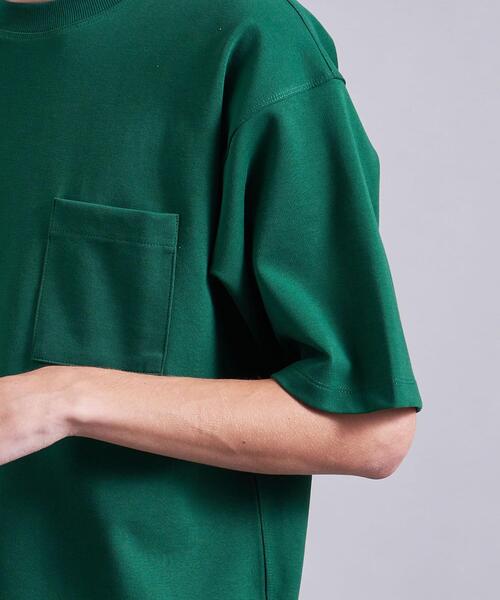 MONKEY TIME（モンキータイム）の「＜monkey time＞ TC/PONTI 1POC TEE/Tシャツ（Tシャツ/カットソー・メンズ・ホワイト/ブラック/ベージュ/パープル/ケリー・SMALL/MEDIUM/LARGE/X-LARGE）」の15枚目の写真