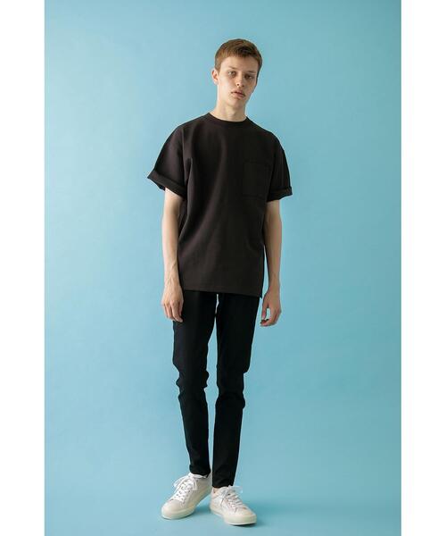 MONKEY TIME（モンキータイム）の「＜monkey time＞ TC/PONTI 1POC TEE/Tシャツ（Tシャツ/カットソー・メンズ・ホワイト/ブラック/ベージュ/パープル/ケリー・SMALL/MEDIUM/LARGE/X-LARGE）」の22枚目の写真