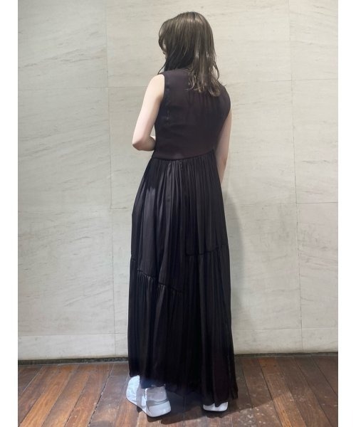 emmi（エミ）の「【emmi atelier】ニットドッキングワンピース