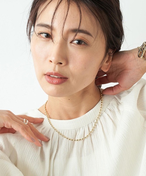 RIVE DROITE（リヴドロワ）の「ボールチェーンショートネックレス（ネックレス・レディース・シルバー/ゴールド・FREE）」の8枚目の写真