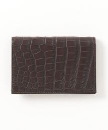FARO クロコダイル 名刺ケース 一枚革 CAVIRO CROCO ファーロ FARO（ファーロ）の「FARO クロコダイル名刺ケース CAVIRO CROCO