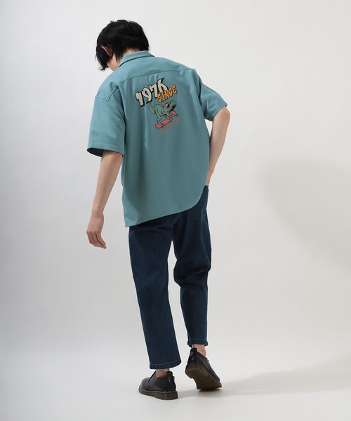 VISION STREET WEAR（ヴィジョンストリートウェア）の「【VISION　STREET　WEAR／ヴィジョンストリートウェア】刺繍オープンカラー半袖シャツ/カセット/恐竜（シャツ/ブラウス・メンズ・ホワイト/ライトブルー/ブラック/パープル/サックスブルー/ホワイト系その他・M/L）」の19枚目の写真