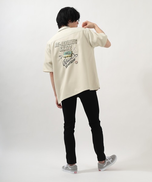 VISION STREET WEAR（ヴィジョンストリートウェア）の「【VISION　STREET　WEAR／ヴィジョンストリートウェア】刺繍オープンカラー半袖シャツ/カセット/恐竜（シャツ/ブラウス・メンズ・ホワイト/ライトブルー/ブラック/パープル/サックスブルー/ホワイト系その他・M/L）」の12枚目の写真
