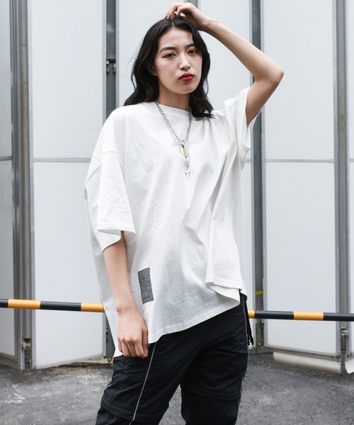 A‘gem 9(エージェムナイン)の「『A'GEM/9』ZIPデザインメッシュ半袖Tシャツ(Tシャツ/カットソー・メンズ・ホワイト/ブラック・FREE)」の8枚目の写真