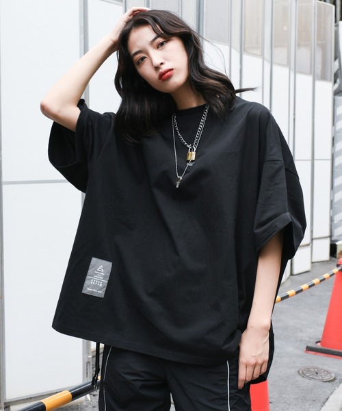 A‘gem 9(エージェムナイン)の「『A'GEM/9』ZIPデザインメッシュ半袖Tシャツ(Tシャツ/カットソー・メンズ・ホワイト/ブラック・FREE)」の5枚目の写真