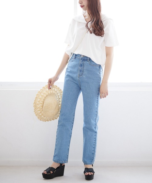 Heather（ヘザー）の「セーラーカラーカットソー　949617（Tシャツ/カットソー・レディース・ブラック/ホワイト/グリーン・FREE）」の17枚目の写真