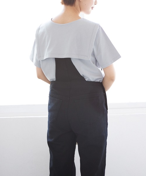 Heather（ヘザー）の「セーラーカラーカットソー　949617（Tシャツ/カットソー・レディース・ブラック/ホワイト/グリーン・FREE）」の6枚目の写真