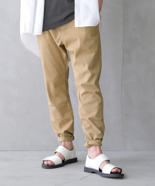 osharewalker（オシャレウォーカー）の「【廃盤】『サルエル風チノパンツ』（チノパンツ・メンズ・ベージュ/ブラック/カーキ・XL/M/L）」の21枚目の写真