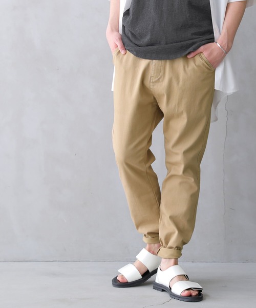 osharewalker（オシャレウォーカー）の「【廃盤】『サルエル風チノパンツ』（チノパンツ・メンズ・ベージュ/ブラック/カーキ・XL/M/L）」の22枚目の写真