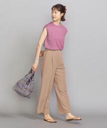 BEAUTY&YOUTH UNITED ARROWS | BY 麻ブレンドクルーネックノースリーブカットソー(Tシャツ/カットソー)