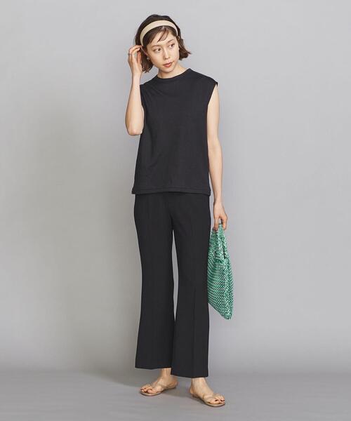 BEAUTY&YOUTH UNITED ARROWS（ビューティーアンドユースユナイテッドアローズ）の「BY 麻ブレンドクルーネックノースリーブカットソー（Tシャツ/カットソー・レディース・ホワイト/ブラック/ピンク/オリーブ/ライラック・FREE）」の14枚目の写真