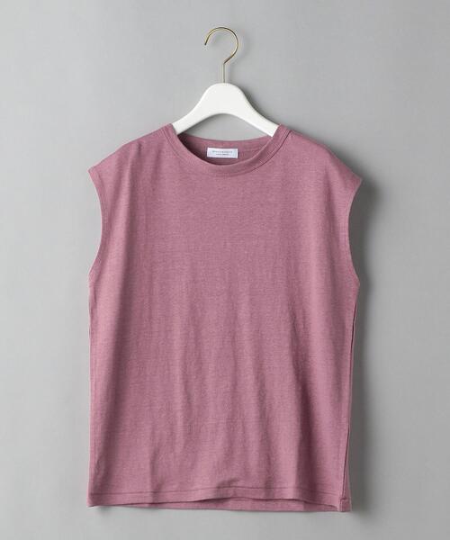 BEAUTY&YOUTH UNITED ARROWS（ビューティーアンドユースユナイテッドアローズ）の「BY 麻ブレンドクルーネックノースリーブカットソー（Tシャツ/カットソー・レディース・ホワイト/ブラック/ピンク/オリーブ/ライラック・FREE）」の17枚目の写真