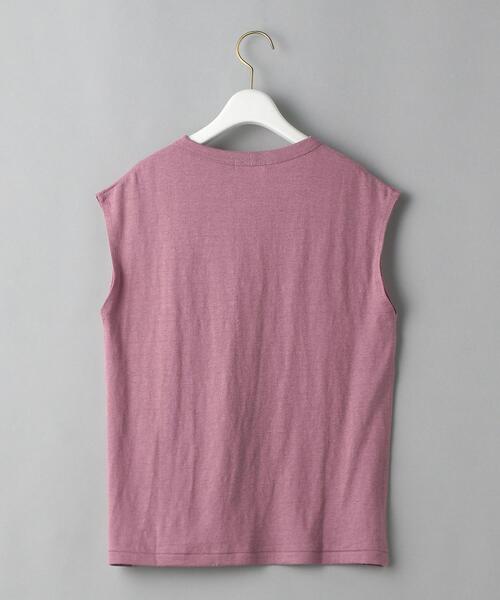 BEAUTY&YOUTH UNITED ARROWS（ビューティーアンドユースユナイテッドアローズ）の「BY 麻ブレンドクルーネックノースリーブカットソー（Tシャツ/カットソー・レディース・ホワイト/ブラック/ピンク/オリーブ/ライラック・FREE）」の18枚目の写真