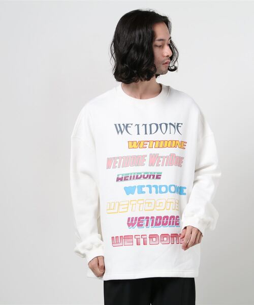 WE11DONE（ウェルダン）の「WE11DONE ホワイトフロントロゴスウェット 
