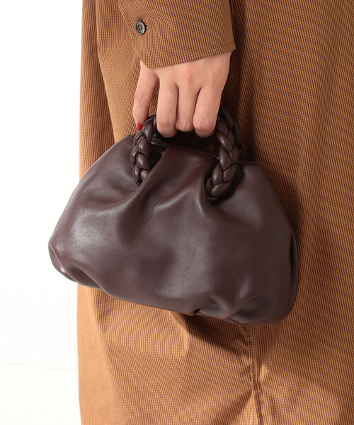 Demi-Luxe BEAMS（デミルクス ビームス）の「HEREU / BOMBON レザーバッグ（ショルダーバッグ・レディース・ライトブルー/ブラック/ダークブラウン/ホワイト系その他5/オレンジ・ONE SIZE）」の4枚目の写真