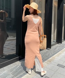 StyleSea | バックVネックスリットワンピース(ワンピース)