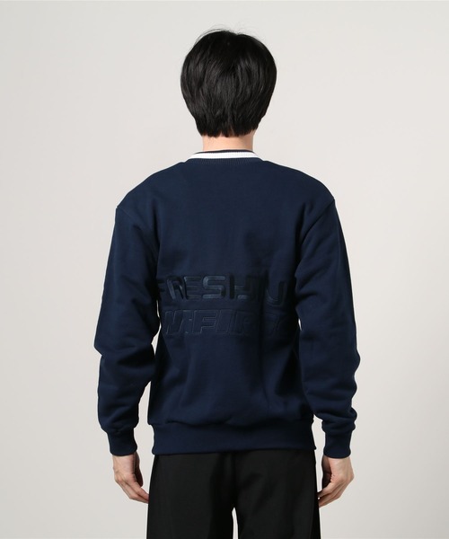 UNION（ユニオン）の「FRESH JIVE COURT PULLOVER スウェット（スウェット・メンズ・ネイビー/レッド・SMALL/MEDIUM/LARGE/X-LARGE）」の12枚目の写真
