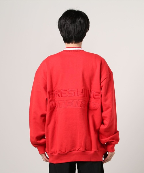 UNION（ユニオン）の「FRESH JIVE COURT PULLOVER スウェット（スウェット・メンズ・ネイビー/レッド・SMALL/MEDIUM/LARGE/X-LARGE）」の13枚目の写真