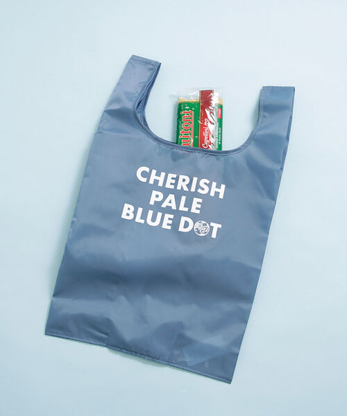 Afternoon Tea（アフタヌーンティー）の「CHERISH PALE BLUE DOT/エコバッグM（エコバッグ/サブバッグ・レディース・ホワイト/ベージュ/ネイビー/ピンク/ブルー/グリーン・ONE SIZE）」の5枚目の写真