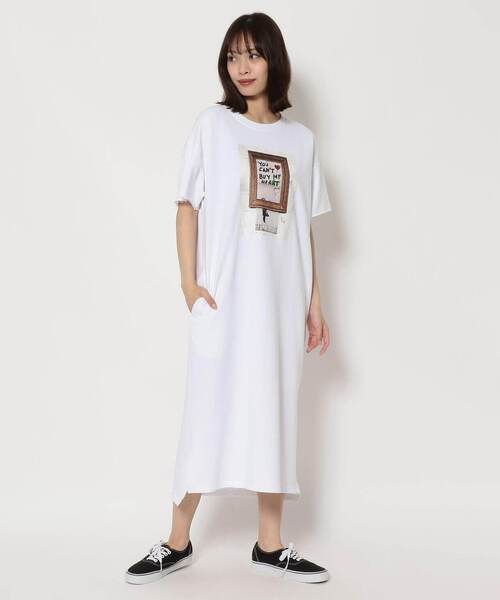 Kare/ME（カーミー）の「Kare/ME（カーミー）別注BK HEART SS ワンピース（ワンピース・レディース・ホワイト/ブラック・FREE）」の12枚目の写真