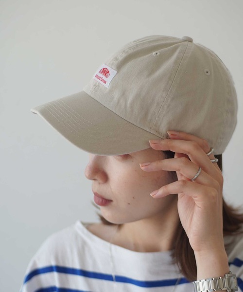 ROUND HOUSE（ラウンドハウス）の「【 newhattan × ROUND HOUSE 】 コットン ローキャップ（キャップ・メンズ・サンドベージュ/ホワイト/ブラック/ベージュ/コーラル/ロイヤルブルー/カーキ/グレー・FREE）」の5枚目の写真