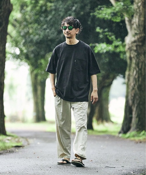 Snow Peak(スノーピーク)の「【Snow Peak×relume / スノーピーク】Circle Logo プリントTシャツ(Tシャツ/カットソー・メンズ・カーキ/ホワイト/ブラック/キャメル・MEDIUM/LARGE/SMALL)」の9枚目の写真