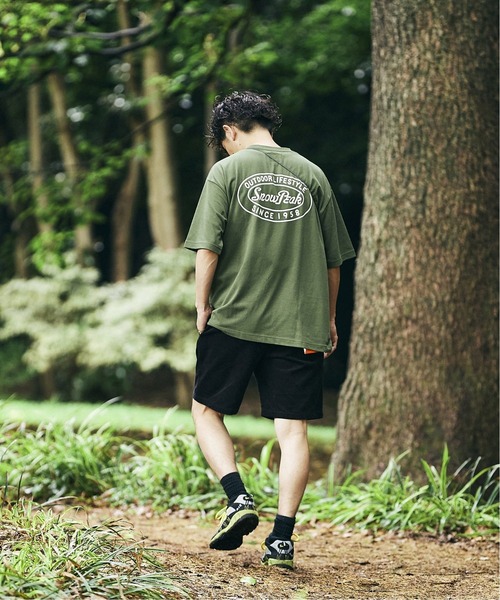 Snow Peak(スノーピーク)の「【Snow Peak×relume / スノーピーク】Circle Logo プリントTシャツ(Tシャツ/カットソー・メンズ・カーキ/ホワイト/ブラック/キャメル・MEDIUM/LARGE/SMALL)」の12枚目の写真